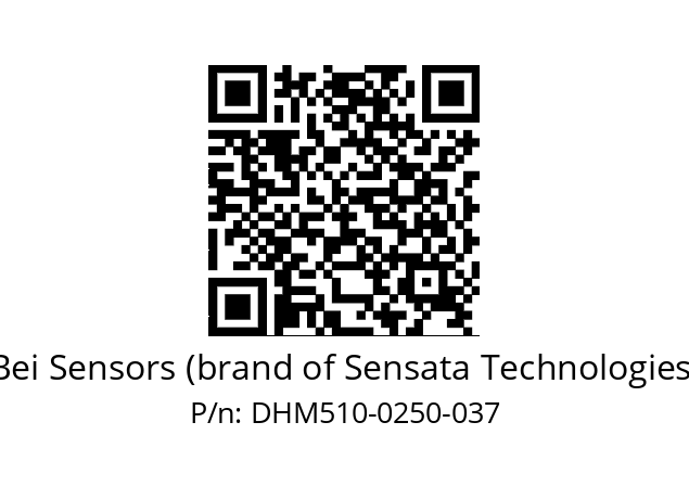  DHM5_10//5GT9//00250//G6R//--03-- Bei Sensors (brand of Sensata Technologies) DHM510-0250-037