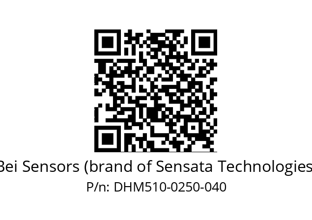  DHM5_10//RG59//00250//GPR010//--03-- Bei Sensors (brand of Sensata Technologies) DHM510-0250-040