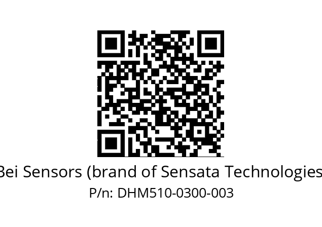  DHM5_10//RG57//00300//G3R020// Bei Sensors (brand of Sensata Technologies) DHM510-0300-003