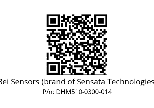  DHM5_10//5GT9//00300//G3R010//--03-- Bei Sensors (brand of Sensata Technologies) DHM510-0300-014