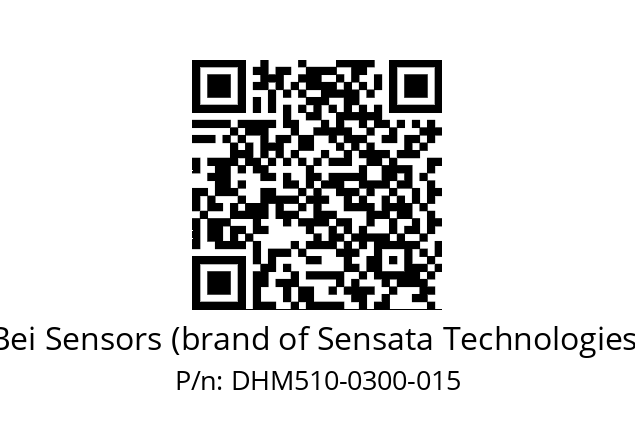  DHM5_10//2G29//00300//G6R// Bei Sensors (brand of Sensata Technologies) DHM510-0300-015