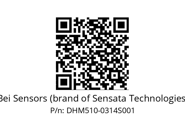  DHM5S10//RG59//00314//G6R/11/ Bei Sensors (brand of Sensata Technologies) DHM510-0314S001