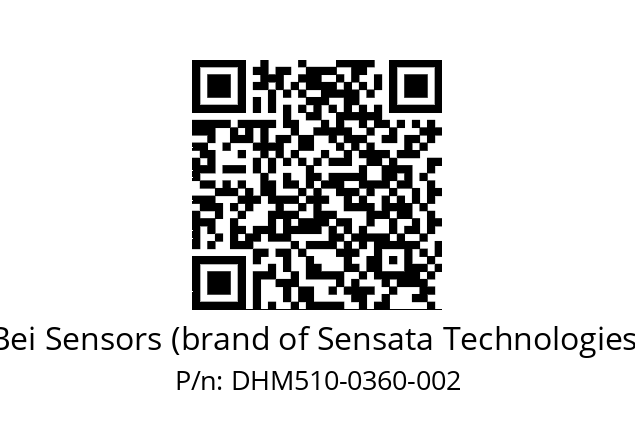  DHM5_10//RP59//00360//G6R// Bei Sensors (brand of Sensata Technologies) DHM510-0360-002