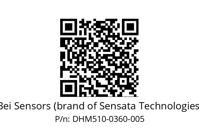  DHM5_10//RG5A//00360//G6R// Bei Sensors (brand of Sensata Technologies) DHM510-0360-005