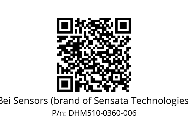  DHM5_10//2G29//00360//G3R020// Bei Sensors (brand of Sensata Technologies) DHM510-0360-006