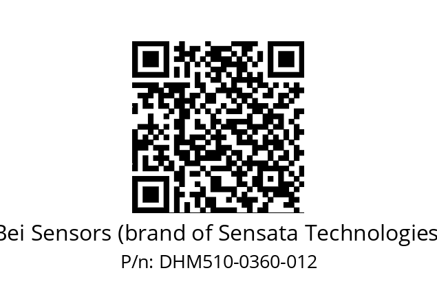  DHM5_10//RG52//00360//G2R// Bei Sensors (brand of Sensata Technologies) DHM510-0360-012