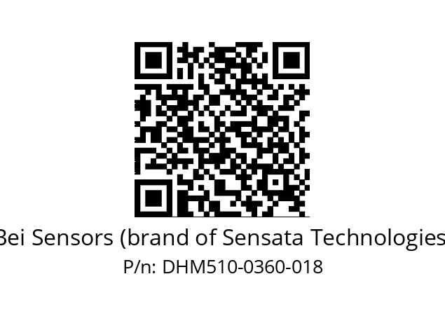  DHM5_10//RG29//00360//G6R// Bei Sensors (brand of Sensata Technologies) DHM510-0360-018