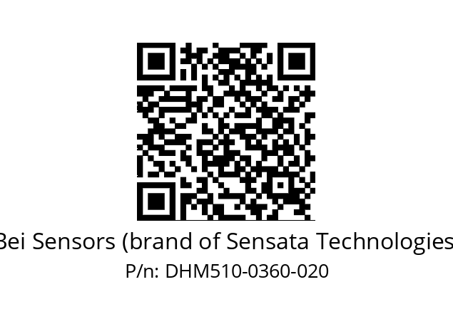  DHM5_10//RP29//00360//G6R// Bei Sensors (brand of Sensata Technologies) DHM510-0360-020