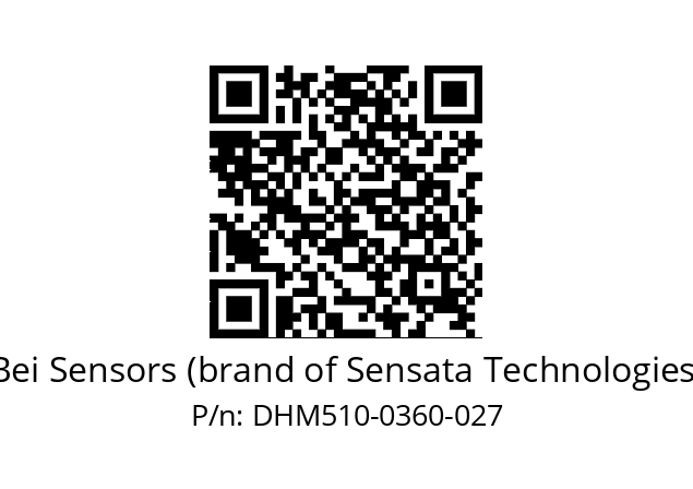  DHM5_10//RG29//00360//G3R020// Bei Sensors (brand of Sensata Technologies) DHM510-0360-027