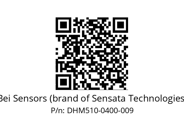  DHM5_10//RG29//00400//G6R//--49-- Bei Sensors (brand of Sensata Technologies) DHM510-0400-009