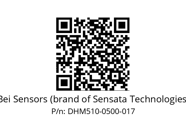  DHM5_10//RP59//00500//G3R030// Bei Sensors (brand of Sensata Technologies) DHM510-0500-017