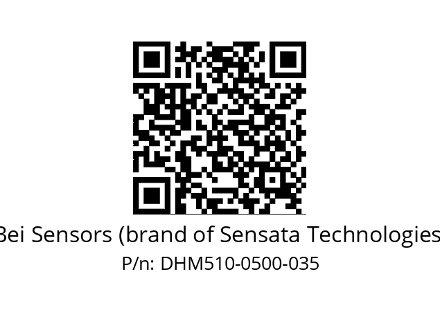  DHM5_10//RG5A//00500//G6R// Bei Sensors (brand of Sensata Technologies) DHM510-0500-035