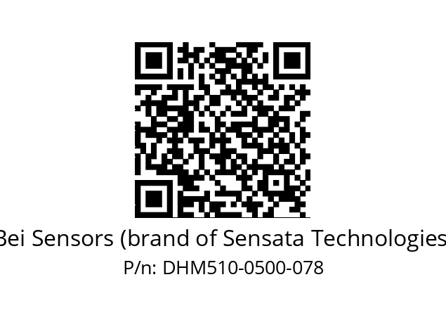  DHM5_10//5GT9//00500//G3A070// Bei Sensors (brand of Sensata Technologies) DHM510-0500-078