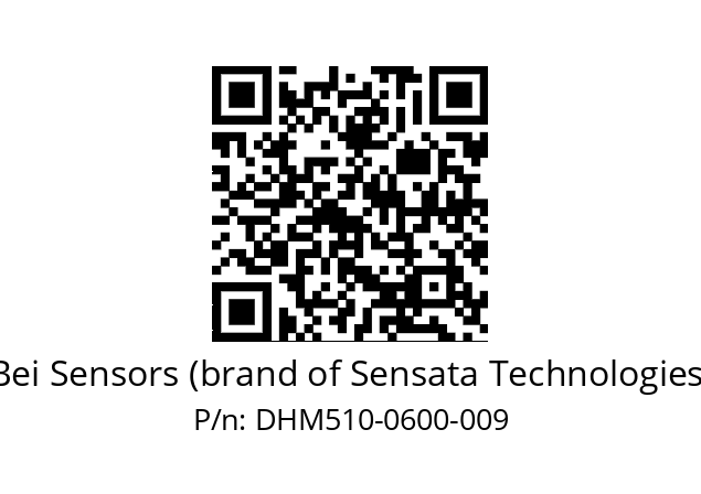  DHM5_10//RG57//00600//G3R020//--05-- Bei Sensors (brand of Sensata Technologies) DHM510-0600-009