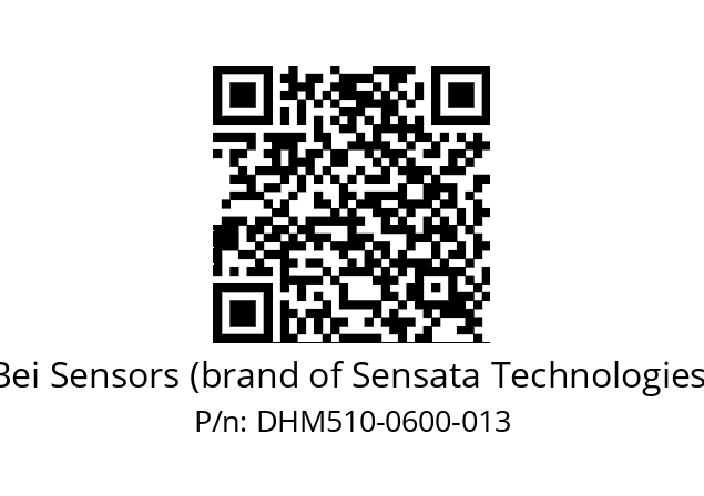  DHM5_10//RG5N//00600//G6R// Bei Sensors (brand of Sensata Technologies) DHM510-0600-013