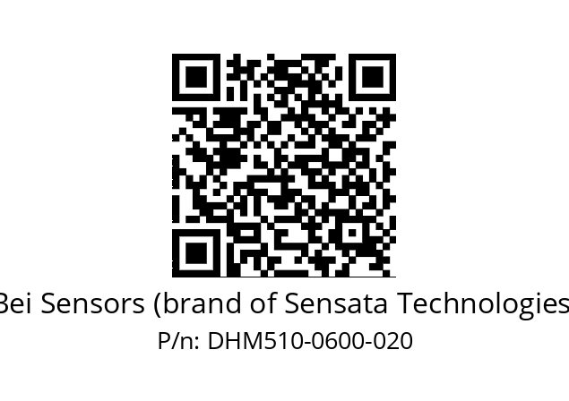  DHM5_10//RG59//00600//G5R// Bei Sensors (brand of Sensata Technologies) DHM510-0600-020