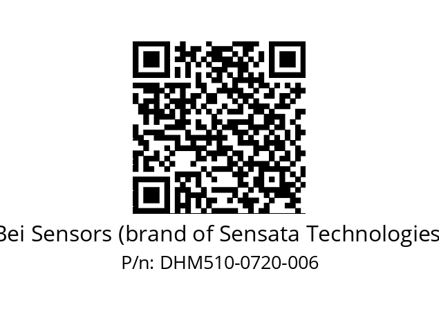  DHM5_10//RG5A//00720//G6R// Bei Sensors (brand of Sensata Technologies) DHM510-0720-006