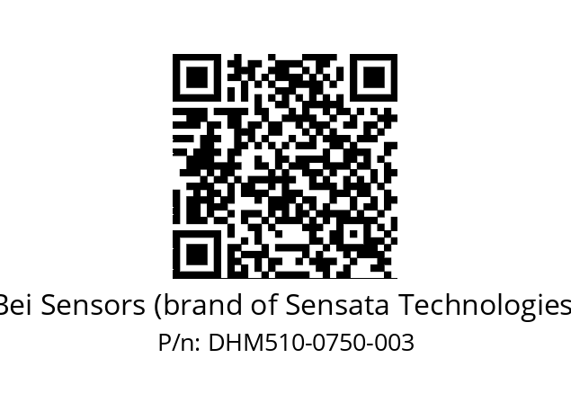  DHM5_10//RG59//00750//G6R//--03-- Bei Sensors (brand of Sensata Technologies) DHM510-0750-003