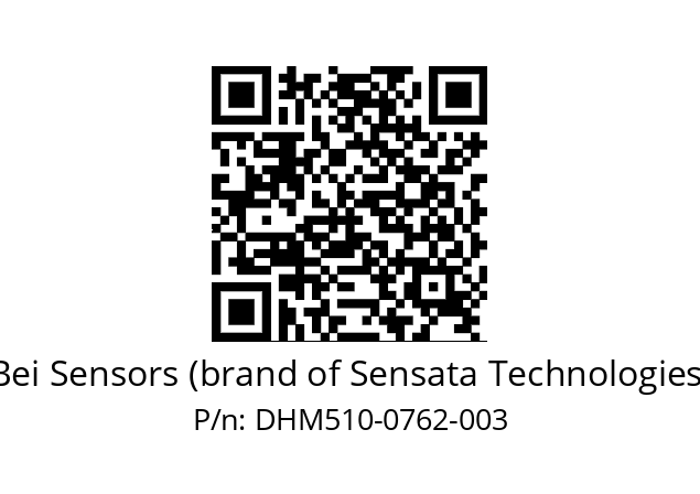  DHM5_10//5GT9//00762//G6R// Bei Sensors (brand of Sensata Technologies) DHM510-0762-003