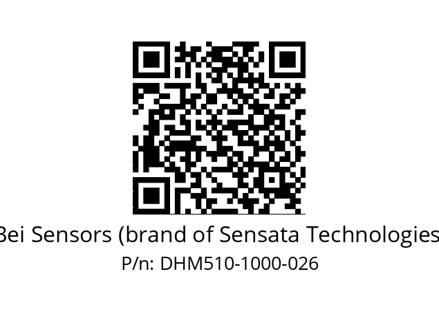  DHM5_10//5GT1//01000//G1R// Bei Sensors (brand of Sensata Technologies) DHM510-1000-026