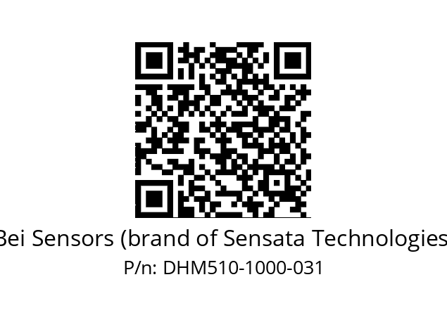  DHM5_10//2G29//01000//G3A020// Bei Sensors (brand of Sensata Technologies) DHM510-1000-031