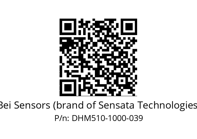  DHM5_10//RG52//01000//GPR030// Bei Sensors (brand of Sensata Technologies) DHM510-1000-039