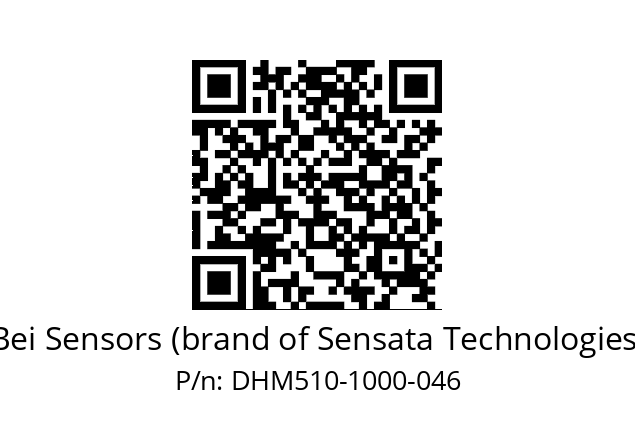  DHM5_10//5GT9//01000//G8R// Bei Sensors (brand of Sensata Technologies) DHM510-1000-046