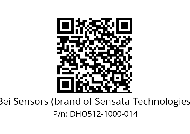  DHO5_12//RG29//01000//G6R//D0DD-- Bei Sensors (brand of Sensata Technologies) DHO512-1000-014