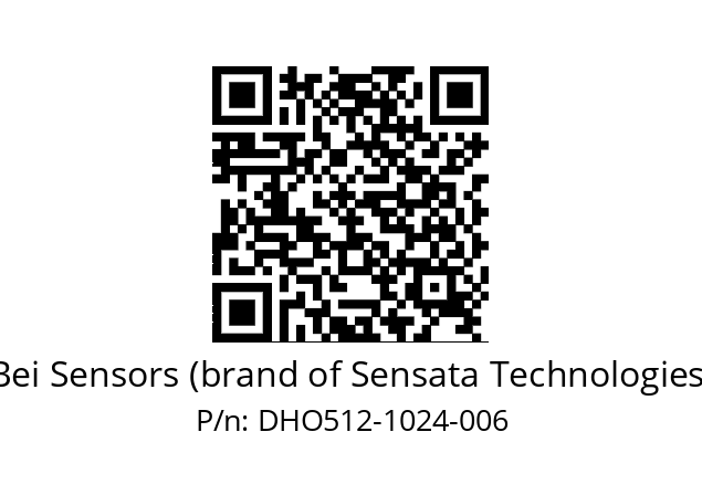  DHO5_12//RG59//01024//G6R//D0DD-- Bei Sensors (brand of Sensata Technologies) DHO512-1024-006