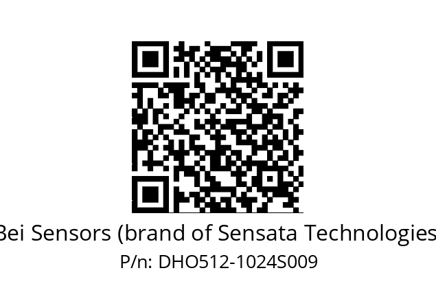  DHO5S12/0B/RG59//01024//GPR010//D0---- Bei Sensors (brand of Sensata Technologies) DHO512-1024S009