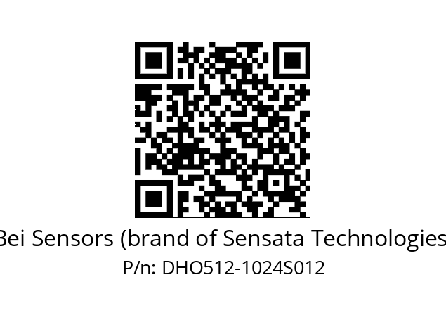  DHO5S12/OM/RG29//01024//G8R//D0DK-- Bei Sensors (brand of Sensata Technologies) DHO512-1024S012