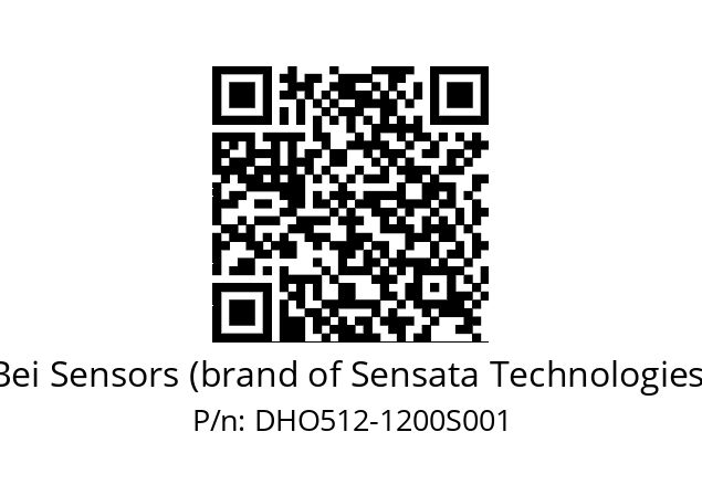  DHO5S12/OM/RG59//01200//G9R//D0---- Bei Sensors (brand of Sensata Technologies) DHO512-1200S001