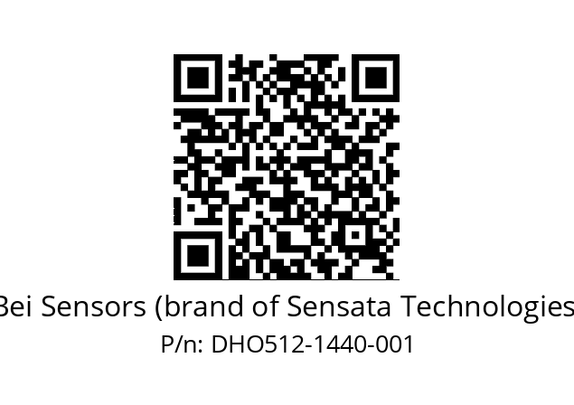  DHO5_12//RG59//01440//G6R//D0DD-- Bei Sensors (brand of Sensata Technologies) DHO512-1440-001