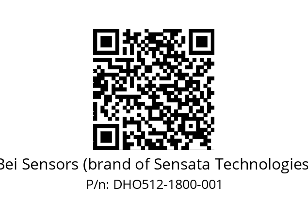  DHO5_12//2G29//01800//G8R//D0DD-- Bei Sensors (brand of Sensata Technologies) DHO512-1800-001