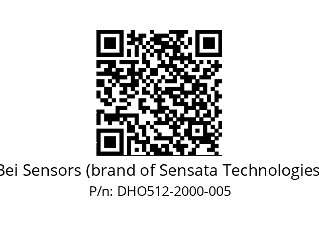  DHO5_12//2G29//02000//G3R020//D0---- Bei Sensors (brand of Sensata Technologies) DHO512-2000-005