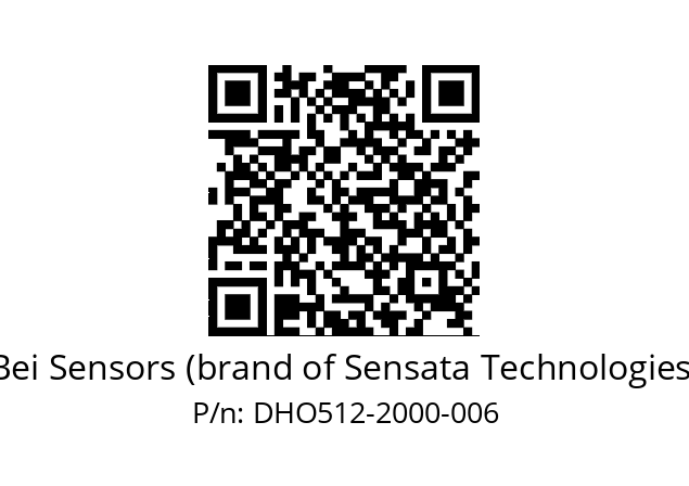  DHO5_12//2G28//02000//G3R020//D0---- Bei Sensors (brand of Sensata Technologies) DHO512-2000-006