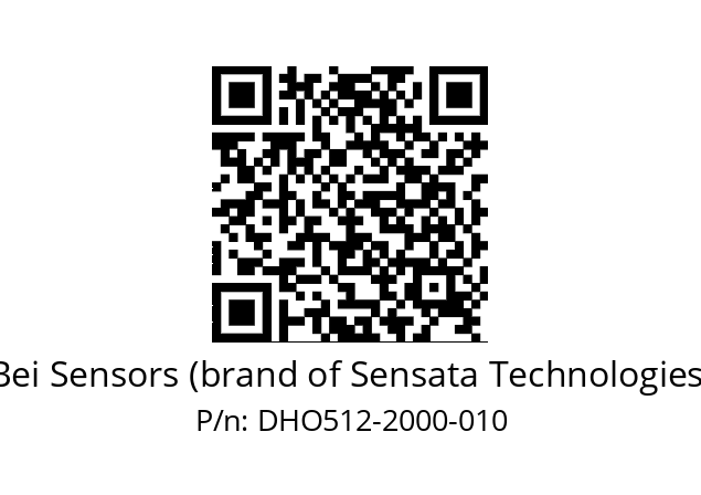  DHO5_12//RG29//02000//G3R020//D0DD-- Bei Sensors (brand of Sensata Technologies) DHO512-2000-010