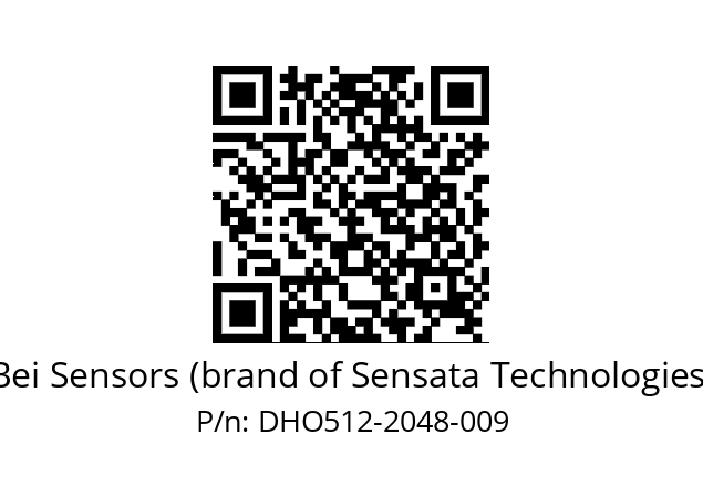  DHO5_12//RG59//02048//G3R010//D0---- Bei Sensors (brand of Sensata Technologies) DHO512-2048-009