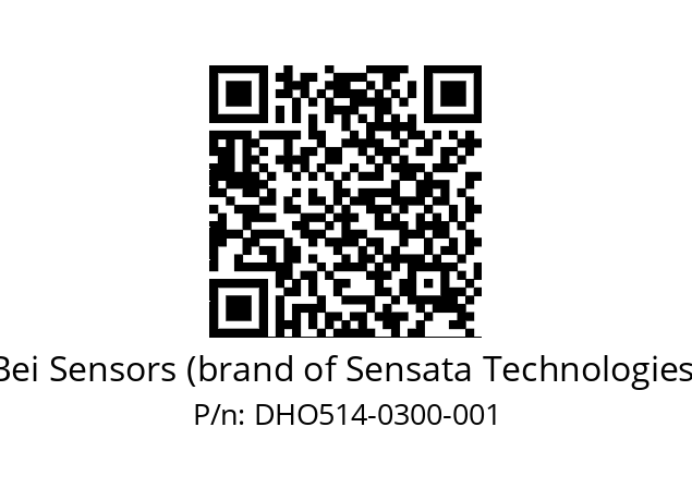  DHO5_14//RG29//00300//G6R// Bei Sensors (brand of Sensata Technologies) DHO514-0300-001