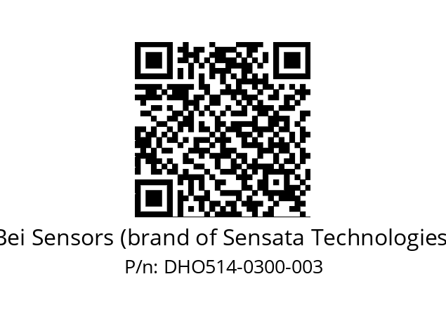  DHO5_14//RG59//00300//G3R050// Bei Sensors (brand of Sensata Technologies) DHO514-0300-003