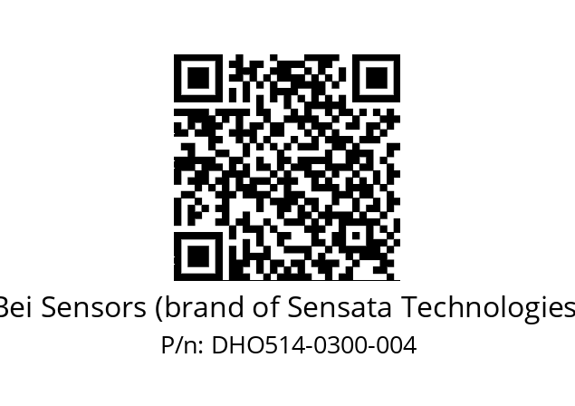  DHO5_14//5GT2//00300//G2R// Bei Sensors (brand of Sensata Technologies) DHO514-0300-004