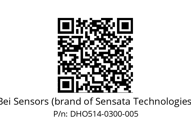  DHO5_14//RG29//00300//G6R//--DS-- Bei Sensors (brand of Sensata Technologies) DHO514-0300-005