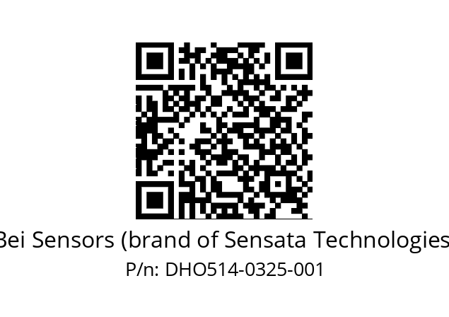  DHO5_14//RG59//00325//G6R//--DD-- Bei Sensors (brand of Sensata Technologies) DHO514-0325-001