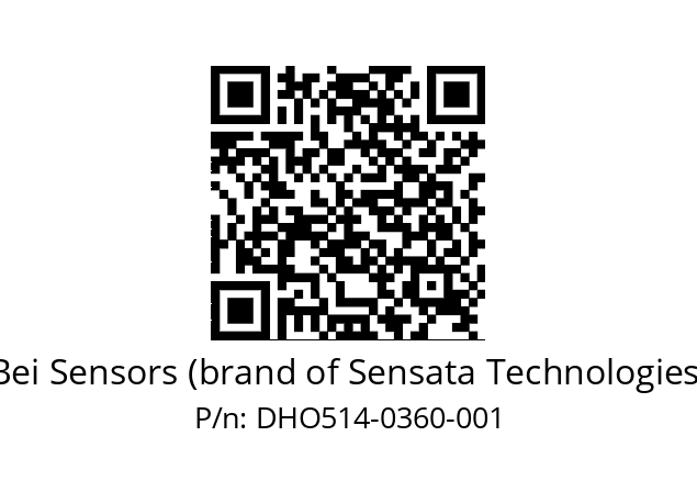  DHO5_14//2G29//00360//G3R030// Bei Sensors (brand of Sensata Technologies) DHO514-0360-001