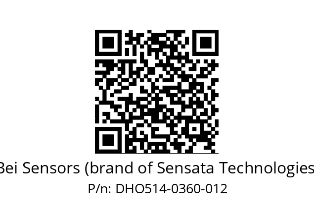  DHO5_14//RG59//00360//G3R010//--DD-- Bei Sensors (brand of Sensata Technologies) DHO514-0360-012