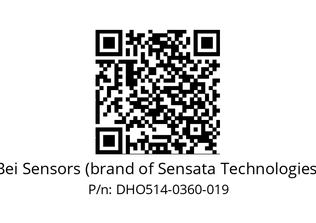  DHO5_14//RG59//00360//G6R//--DD-- Bei Sensors (brand of Sensata Technologies) DHO514-0360-019