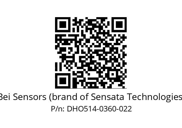  DHO5_14//RG52//00360//G2R//--DD-- Bei Sensors (brand of Sensata Technologies) DHO514-0360-022