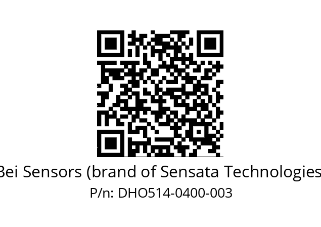  DHO5_14//RG59//00400//G6R//--DD-- Bei Sensors (brand of Sensata Technologies) DHO514-0400-003