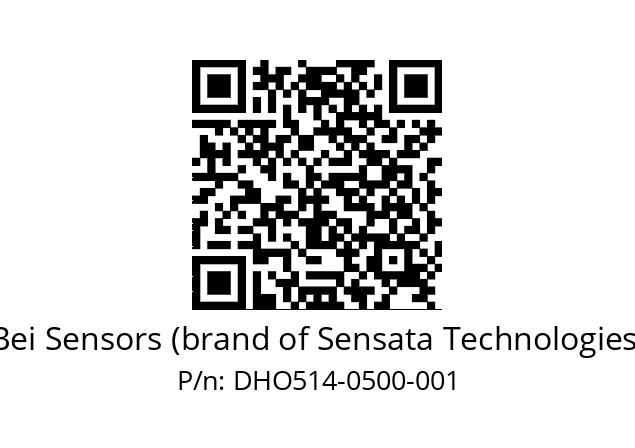  DHO5_14//RG59//00500//G3R020//--DD-- Bei Sensors (brand of Sensata Technologies) DHO514-0500-001