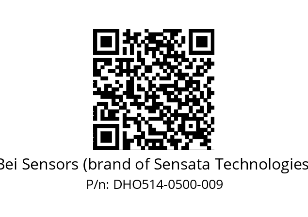  DHO5_14//RG57//00500//G3R020//--DS-- Bei Sensors (brand of Sensata Technologies) DHO514-0500-009